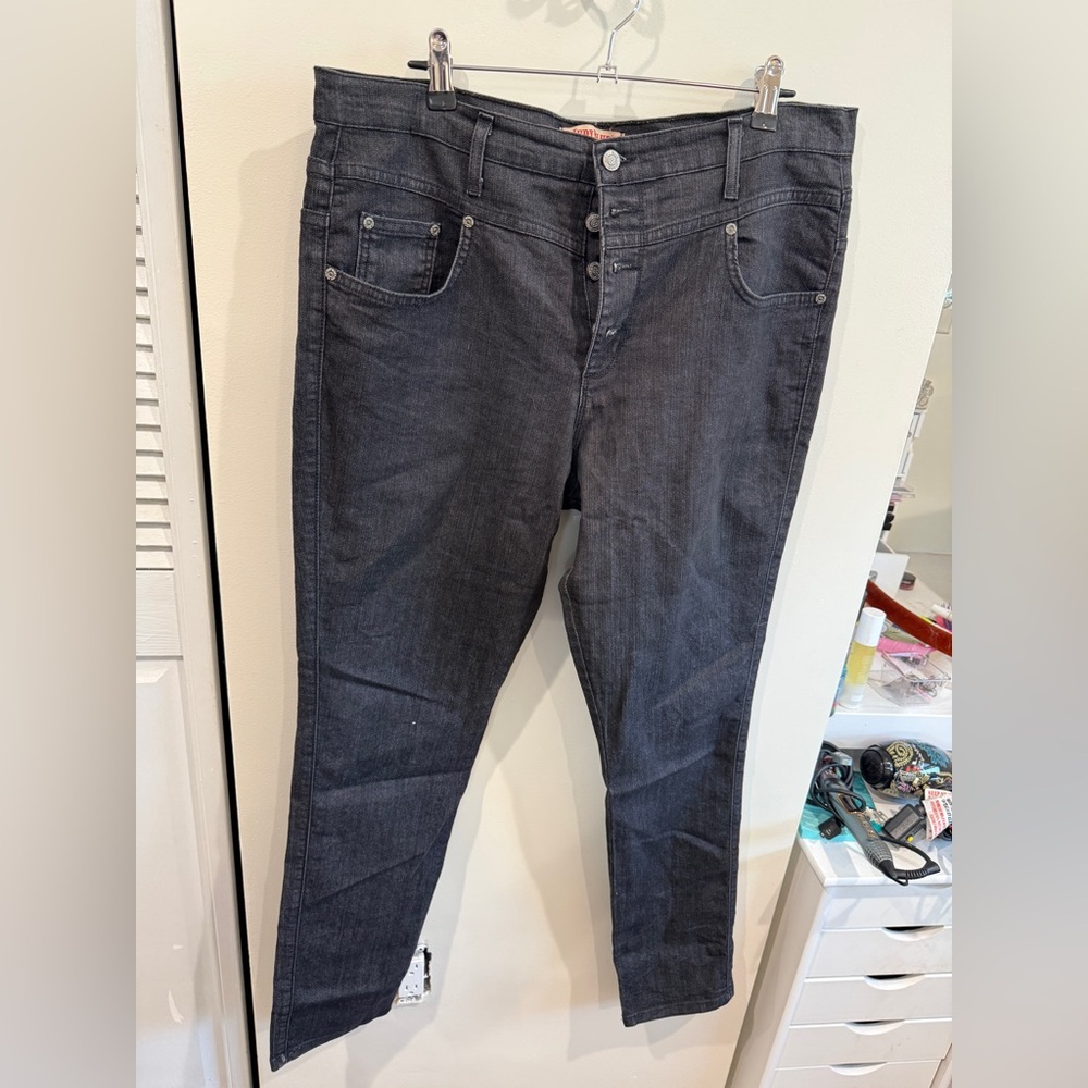 Judy Blue Dark Gray Ankle Jeans